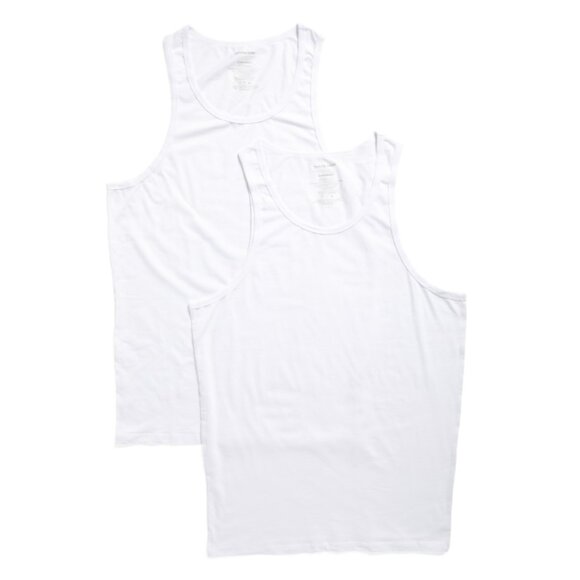 TOMMY JOHN White/white 2pk Stay Tucked Tank Top - Picture 1 of 2